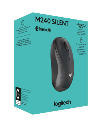 MOUSE LOGITECH M240 GRAPHITE B2B BLUETOOTH 4000DPI SILENT 3-BOT. / 910-007233