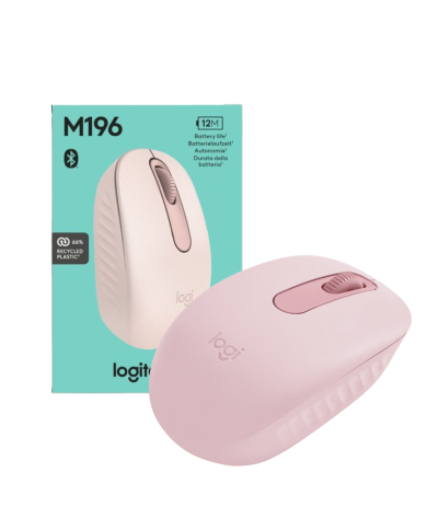 MOUSE LOGITECH M196 BLUETOOTH ROSADO 1AA  / 910-007458
