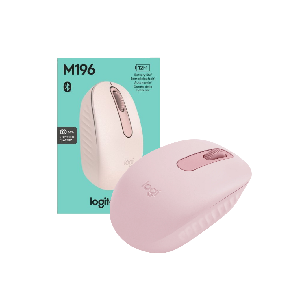 MOUSE LOGITECH M196 BLUETOOTH ROSADO 1AA  / 910-007458