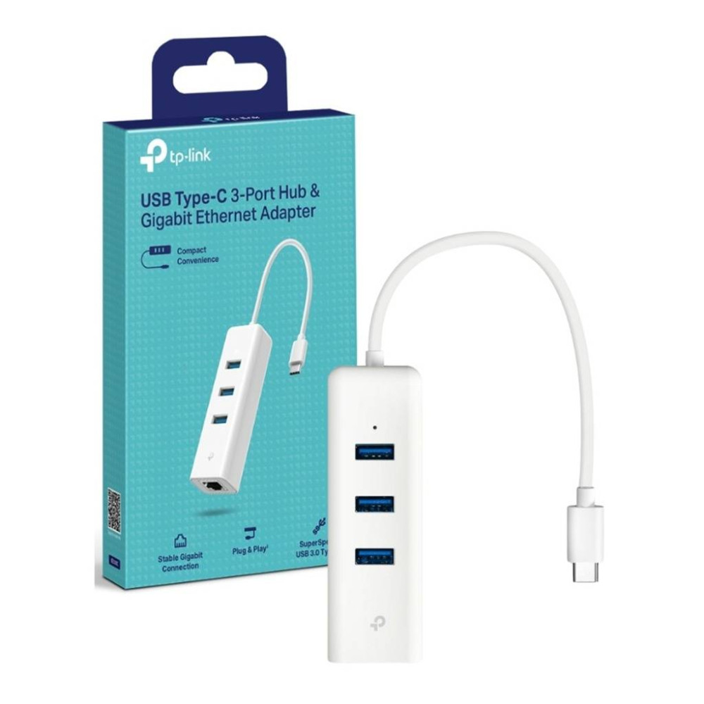 ADAPTADOR TP-LINK UE330C TIPO-C/ETHERNET/3USB / TPLADAUSBUE330C