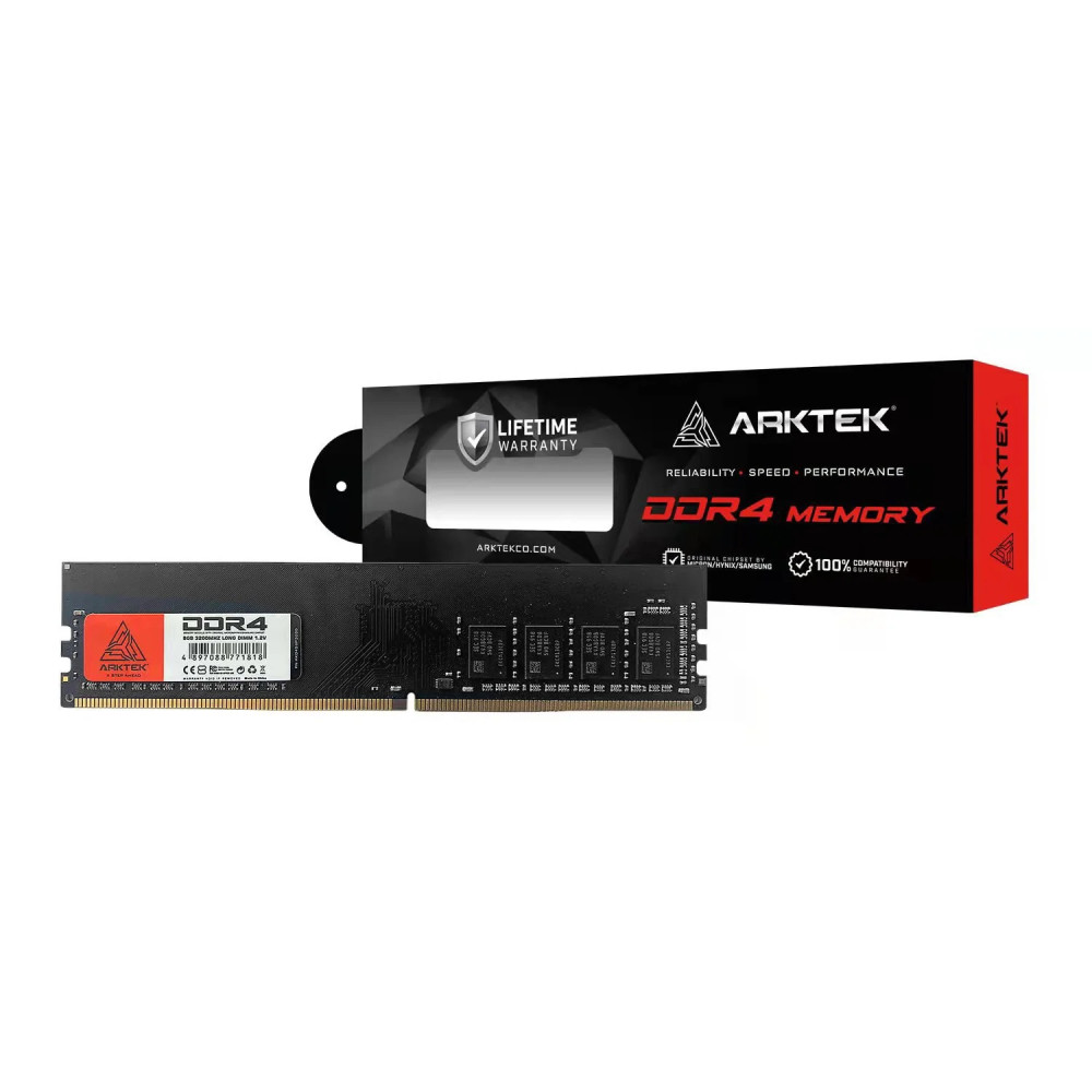 MEMORIA RAM DDR4 8GB ARKTEK 3200GHz DIMM / AKD4S8P3200