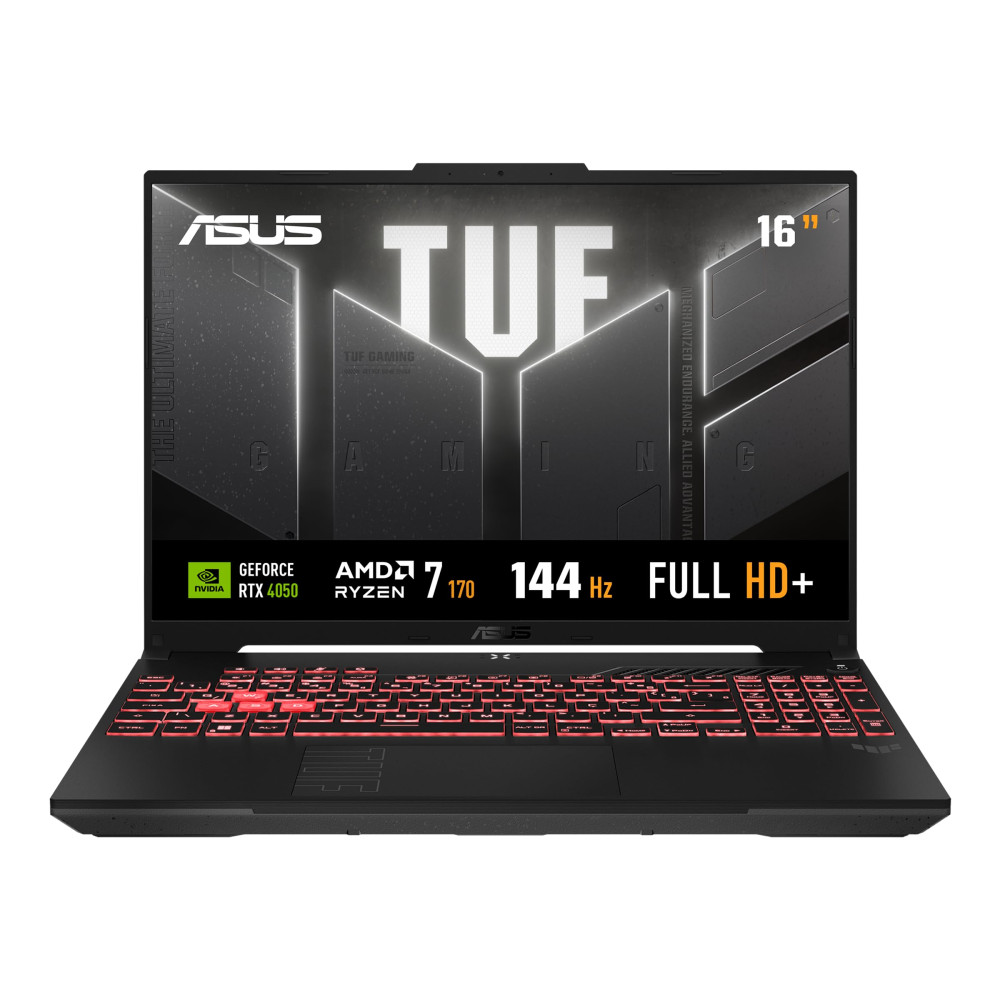 LAPTOP ASUS TUF  A16 FA607NUQ-RL015  / AMD RYZEN 7 170 / 16GB  RAM DDR5 / 512GB SSD DISCO SOLIDO / TARJETA DE VIDEO 6GB RTX4050