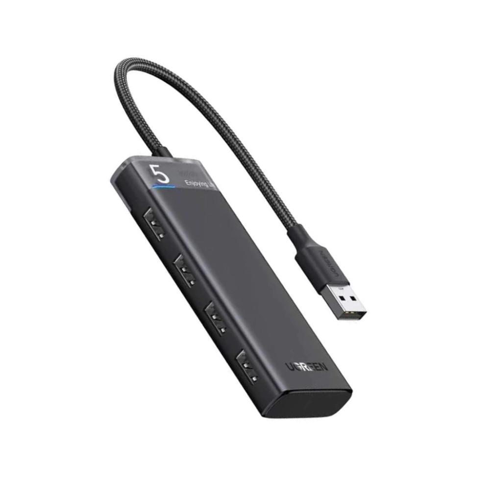 HUB USB CM653 UGREEN 4USB-A 3,2 MULTIFUNCION GRIS / 01-02-107