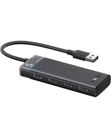 HUB USB CM653 UGREEN 4USB-A 3,2 MULTIFUNCION GRIS / 01-02-107