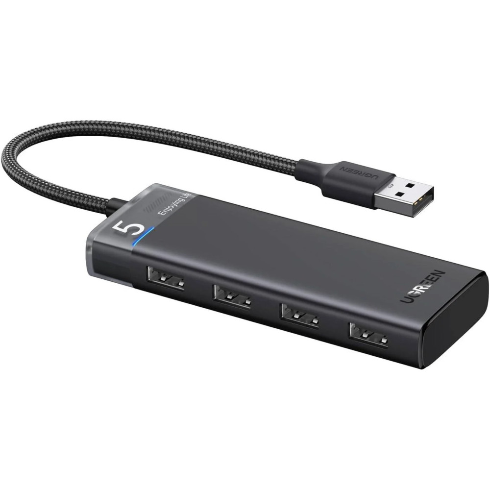HUB USB CM653 UGREEN 4USB-A 3,2 MULTIFUNCION GRIS / 01-02-107