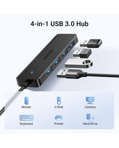 HUB USB CM219 UGREEN 4USB 3,0 MULTIFUNCION / 01-02-109 /   6941876228515