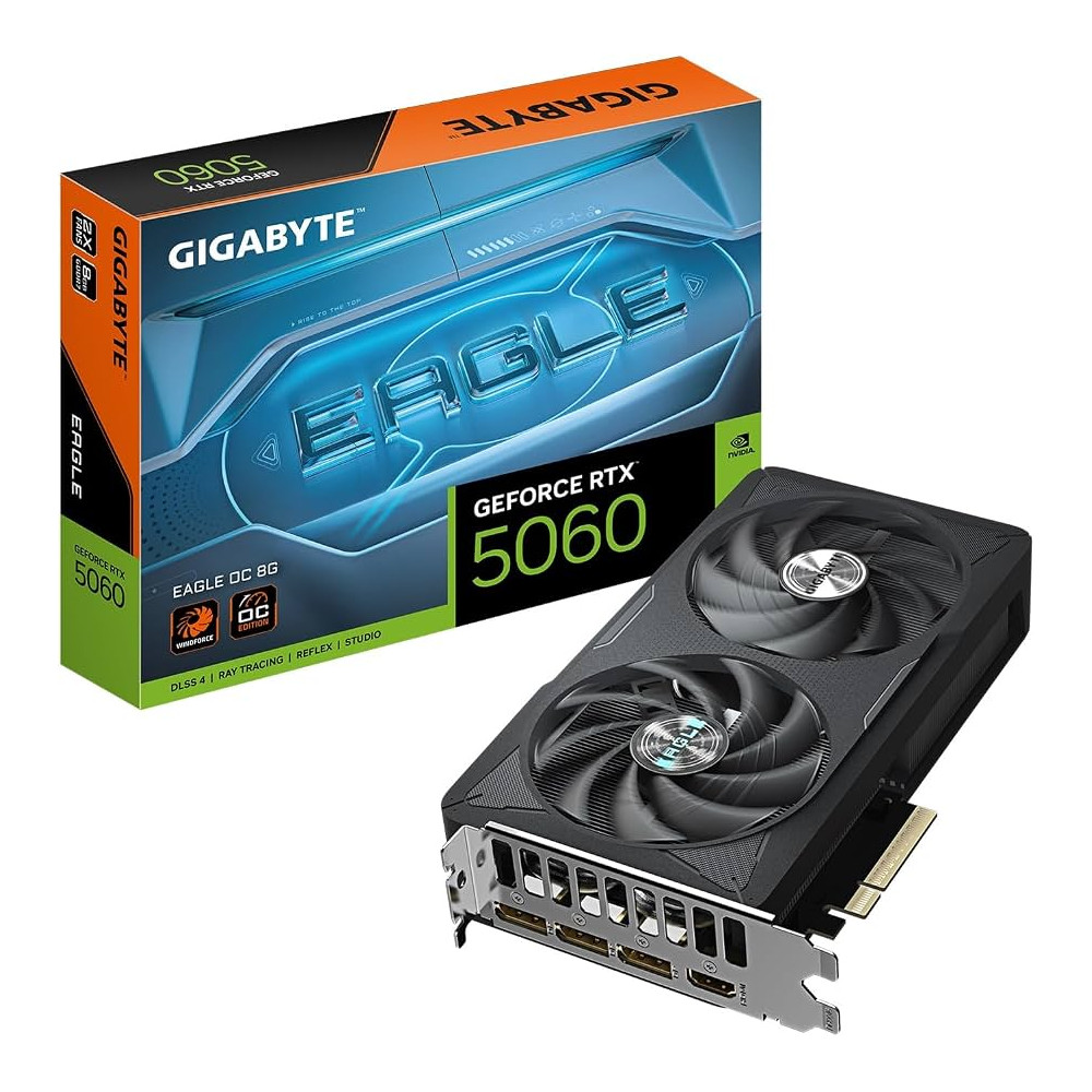 TARJETA DE VIDEO GIGABYTE/GEFORCE RTX 5060 EAGLE OC 8G GDDR7 PCI-E 5.0 9VN5060EO-00-G10