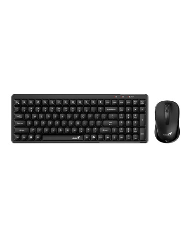 DESKTOP KIT GENIUS LUXEMATE Q8100 WIRELESS NEGRO (T+M) + INDICADOR BATERIA
