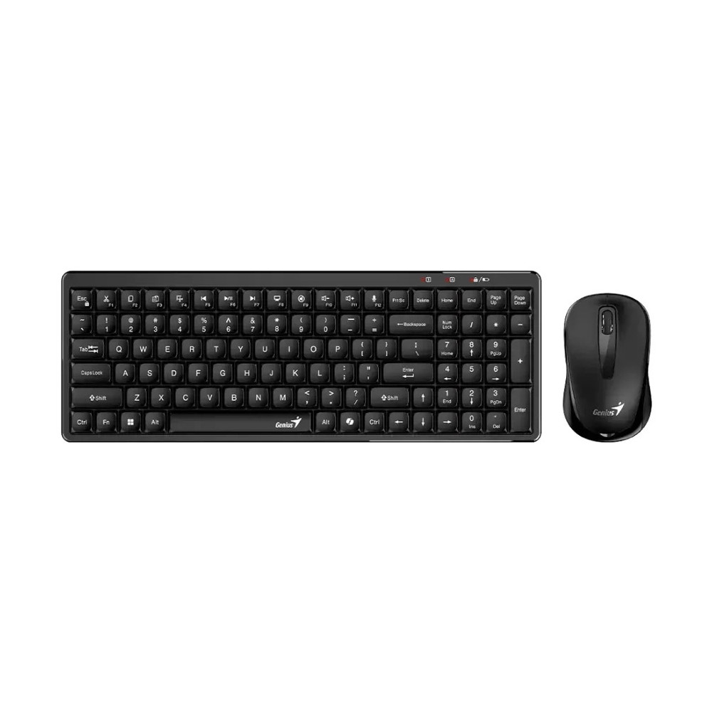 DESKTOP KIT GENIUS LUXEMATE Q8100 WIRELESS NEGRO (T+M) + INDICADOR BATERIA