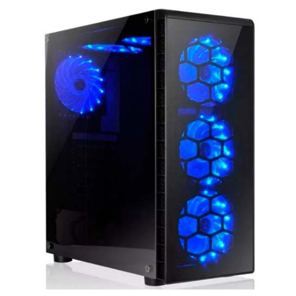 CASE SPEEDMIND FG-05B NEGRO VIDRIO 1FAN RGB + CONTROL 400x215x460mm GAMING