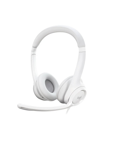 HEADSET LOGITECH H390 USB BLANCO STEREO CANCELACION RUIDO / 981-000014