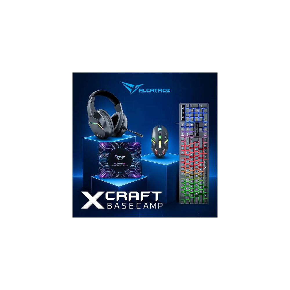DESKTOP KIT ALCATROZ XCRAFT BASECAMP/4 EN 1/RGB/T+M+AUD+PAD/  X-CRAFT BASECAMP