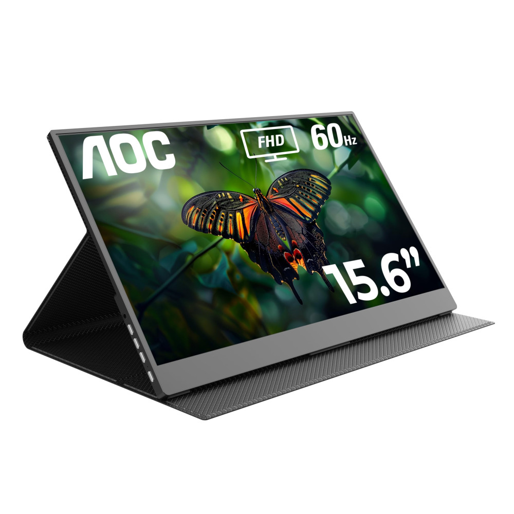 MONITOR AOC/PORTABLE 16T20 16PULG 1920X1080 PIXELES FHD IPS 60HZ 4MS USB-C PORTATIL