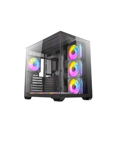 CASE ANTEC CX MIRROR PESCERA NEGRO ARGB MID TOWER 7x120MM ATX, MATX, ITX VIDRIO 5,89KG 438x275x400mm