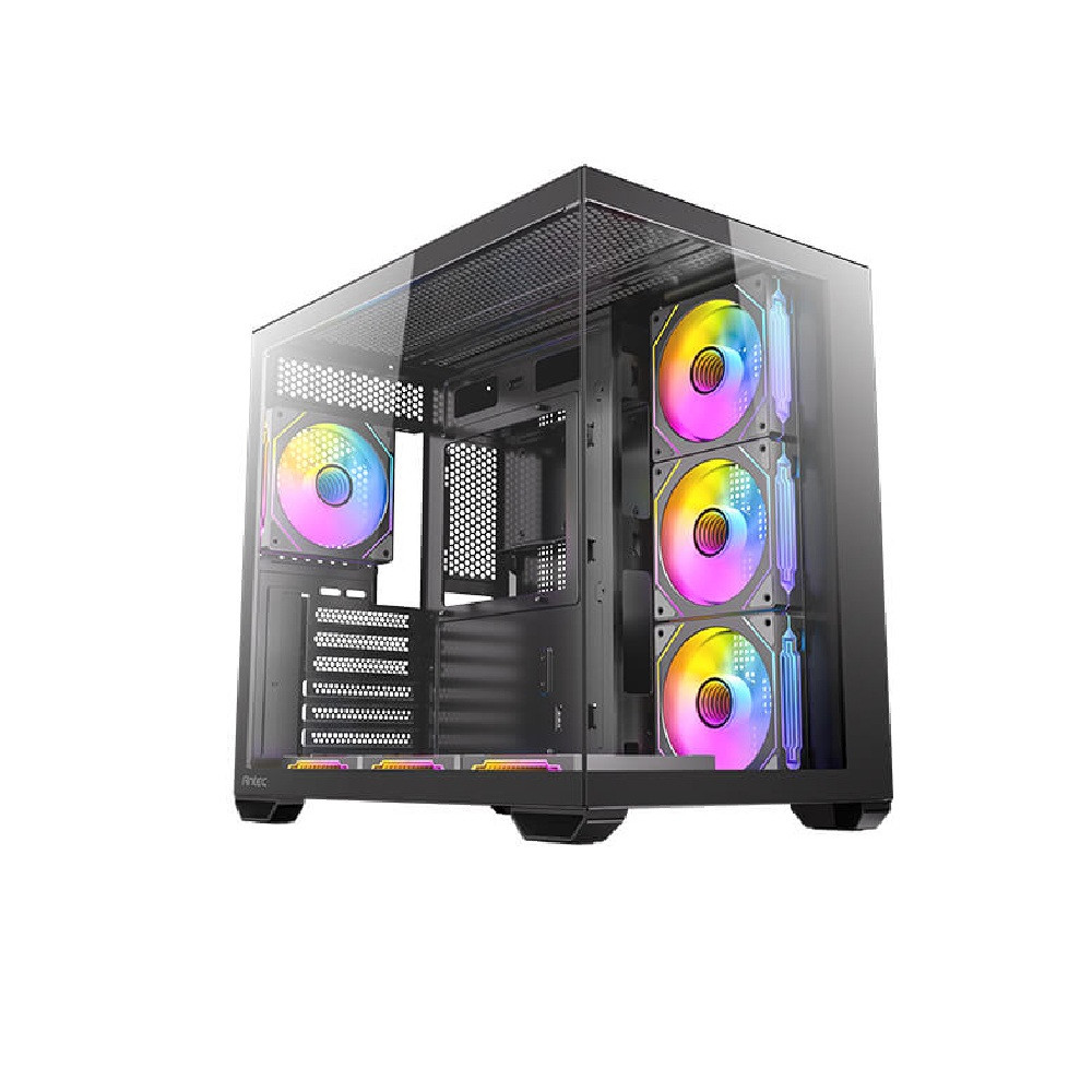 CASE ANTEC CX MIRROR PESCERA NEGRO ARGB MID TOWER 7x120MM ATX, MATX, ITX VIDRIO 5,89KG 438x275x400mm
