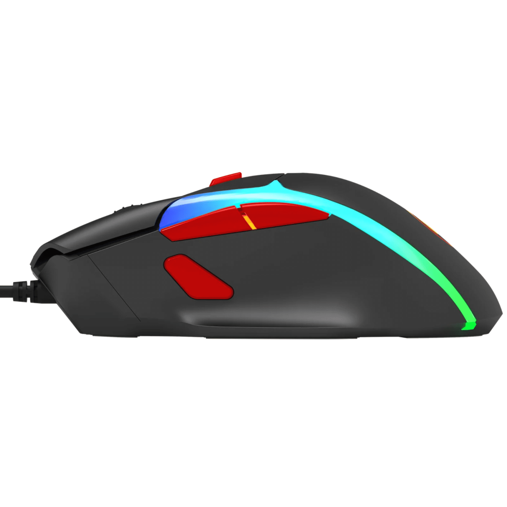 MOUSE GAMER MARVO M360 TEPO 70 RGB USB NEGRO12800DPI GAMING