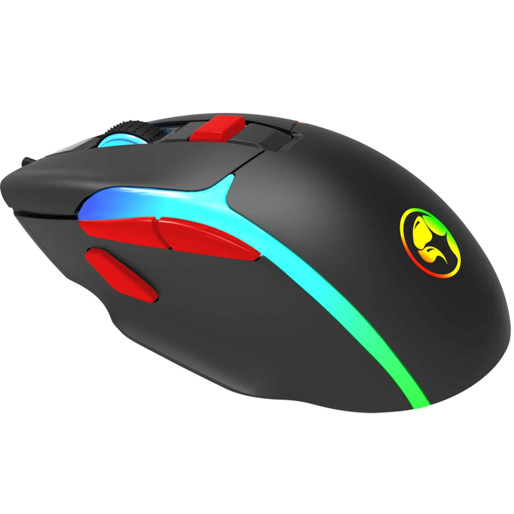 MOUSE GAMER MARVO M360 TEPO 70 RGB USB NEGRO12800DPI GAMING