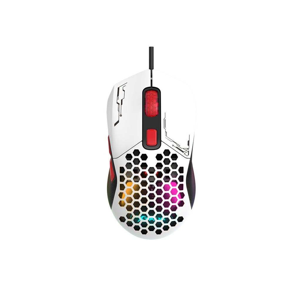 MOUSE XTRIKE ME GM-316W RGB USB BLANCO DESMONTABLE / MOUS0082