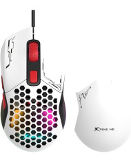 MOUSE XTRIKE ME GM-316W RGB USB BLANCO DESMONTABLE / MOUS0082