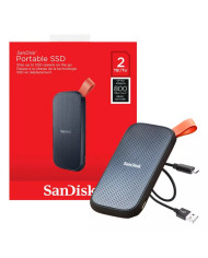 DISCO SOLIDO EXTERNO SANDISK 2TB 800MBS USB 3.2 ANTI-GOLPES NEGRO / SDSSDE30-2T00-G26