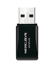 ADAPTADOR MERCUSYS N300 MW300UM WIRELESS MINI USB WPA3 / 0800000111
