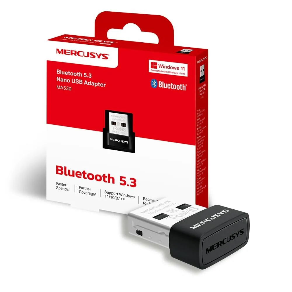 ADAPTADOR MERCUSYS BLUETOOTH 5,4 MA530 NANO USB EDR / 0852500054