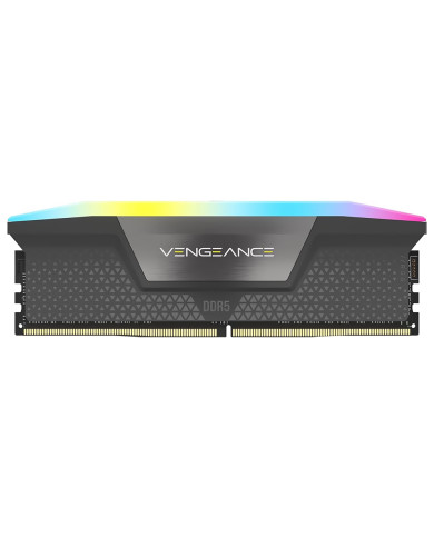 MEMORIA RAM CORSAIR 16GB DDR5 VENGEANCE RGB 6000MTS NEGRA CUE / CMH16GX5M1D6000Z38