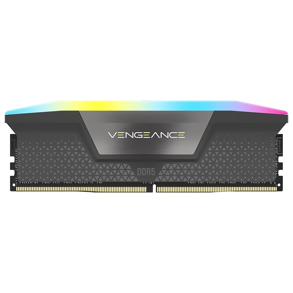 MEMORIA RAM CORSAIR 16GB DDR5 VENGEANCE RGB 6000MTS NEGRA CUE / CMH16GX5M1D6000Z38