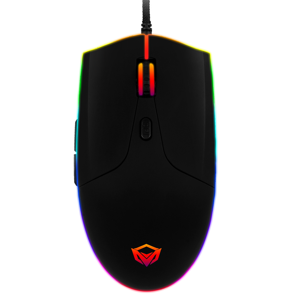 MOUSE GAMER MEETION GM23_2023 USB RGB CHROMATIC 200/12800DPI 6TECLAS 6D MACRO / PRO GAMING / 14-02-095