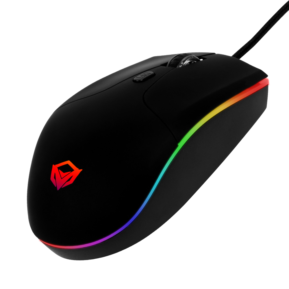MOUSE GAMER MEETION GM23_2023 USB RGB CHROMATIC 200/12800DPI 6TECLAS 6D MACRO / PRO GAMING / 14-02-095