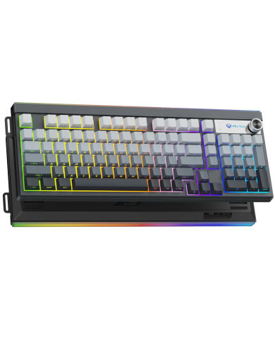 TECLADO DE MEMBRANA MEETION VIBEKEY B98 NEGRO 3-MODE RGB 99TECLAS USB/BLUETOOTH/2,4G (ES)