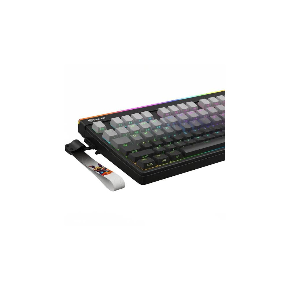 TECLADO DE MEMBRANA MEETION VIBEKEY B75 NEGRO 3MODE RGB 82TECLAS USB/BLUETOOTH/2,4G (ES)