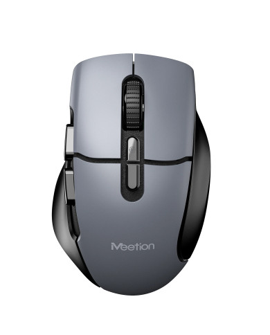 MOUSE RECARGABLE DUAL MODE MEETION BTM001 NEGRO 2,4G/BLUETOOTH 7BOT 800/2400DPI USB-C