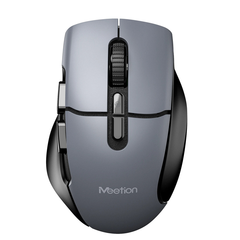 MOUSE RECARGABLE DUAL MODE MEETION BTM001 NEGRO 2,4G/BLUETOOTH 7BOT 800/2400DPI USB-C