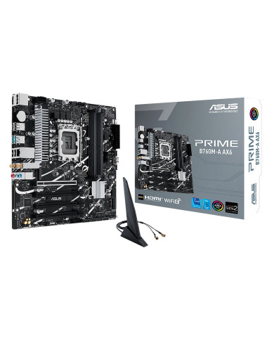 MAINBOARD ASUS PRIME B760M-A AX6 II LGA1700 14AVA 4DDR5 WIFI6 AURA ARGB/GEN2 GAMING
