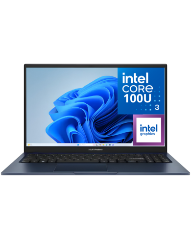 LAPTOP ASUS VIVOBOOK 15 X1504VAP-C38128 / INTEL CORE 3-100U / RAM 8GB DDR5 / 128GB SSD DISCO SOLIDO / PANTALLA 15.6"FHD WV