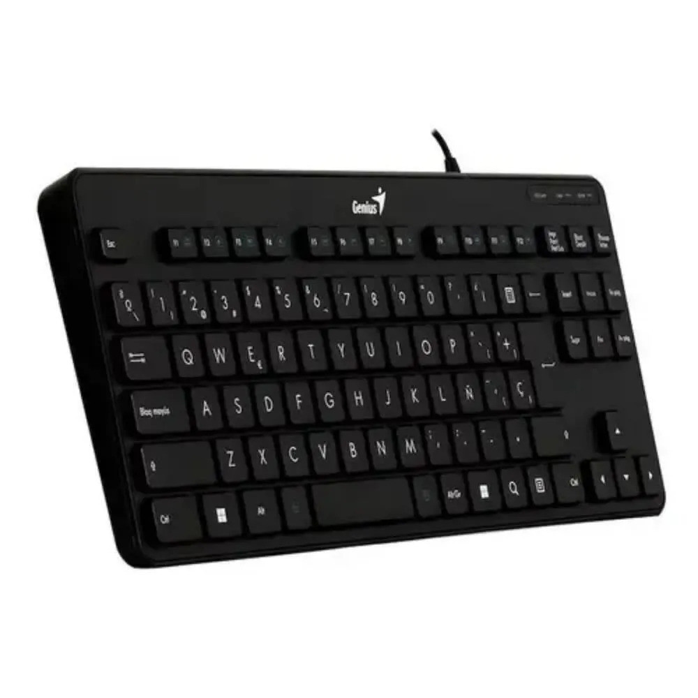 TECLADO USB GENIUS LUXEMATE 109 NEGRO COMPACTO TECLA COPILOT