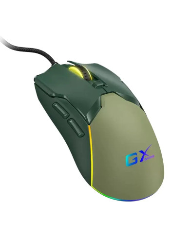 MOUSE GAMER GENIUS M700 ARMY GREEN RGB SCORPION GAMING GX 7200DPI