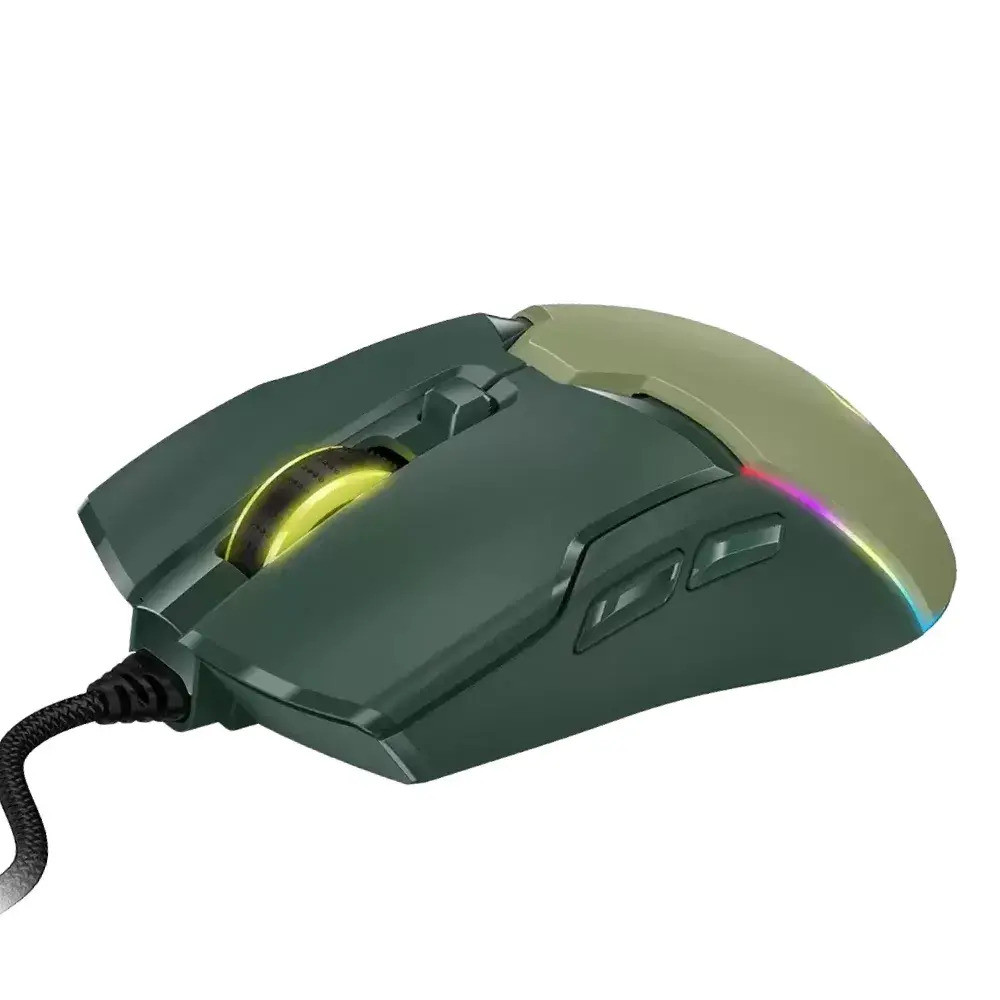 MOUSE GAMER GENIUS M700 ARMY GREEN RGB SCORPION GAMING GX 7200DPI