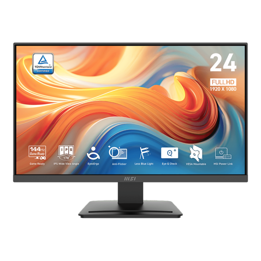MONITOR MSI PRO MP243L E14 / IPS / FHD (1920 x 1080) / 24" / 144HZ / 1 ms / VGA / HDMI