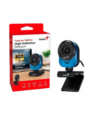 CAMARA WEB GENIUS FACECAM 1000X Q AZUL 720P HD + MIC UVC USB + TRIPODE WEBCAM
