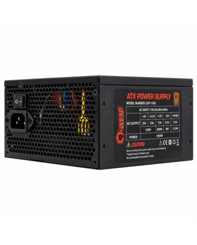 FUENTE DE PODER QUASAD QGP-1000W 80P BRONZA SILENT 14CM_FAN 24P