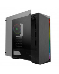 CASE GAMEMAX SHINE G517 NEGRO 400x185x470mm VIDRIO RAINBOW