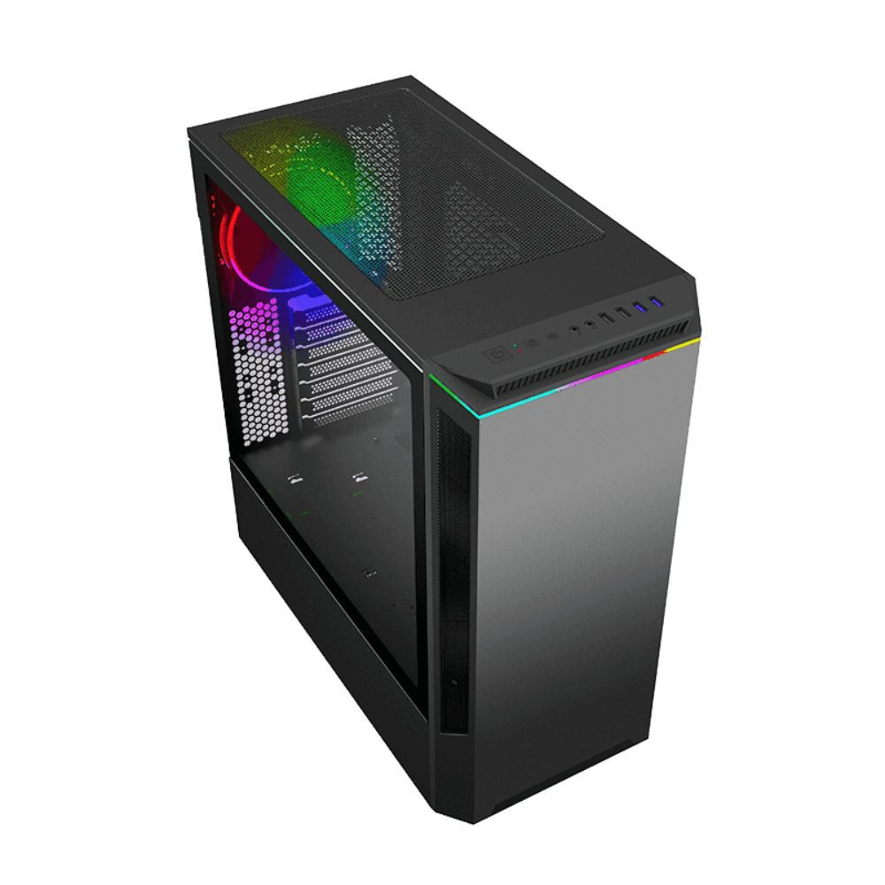 CASE GAMEMAX PALADIN NEGRO T801 VIDRIO 390mm X 210mm X 445mm 2.5/3.5HDD(2) 2.5SSD(2)