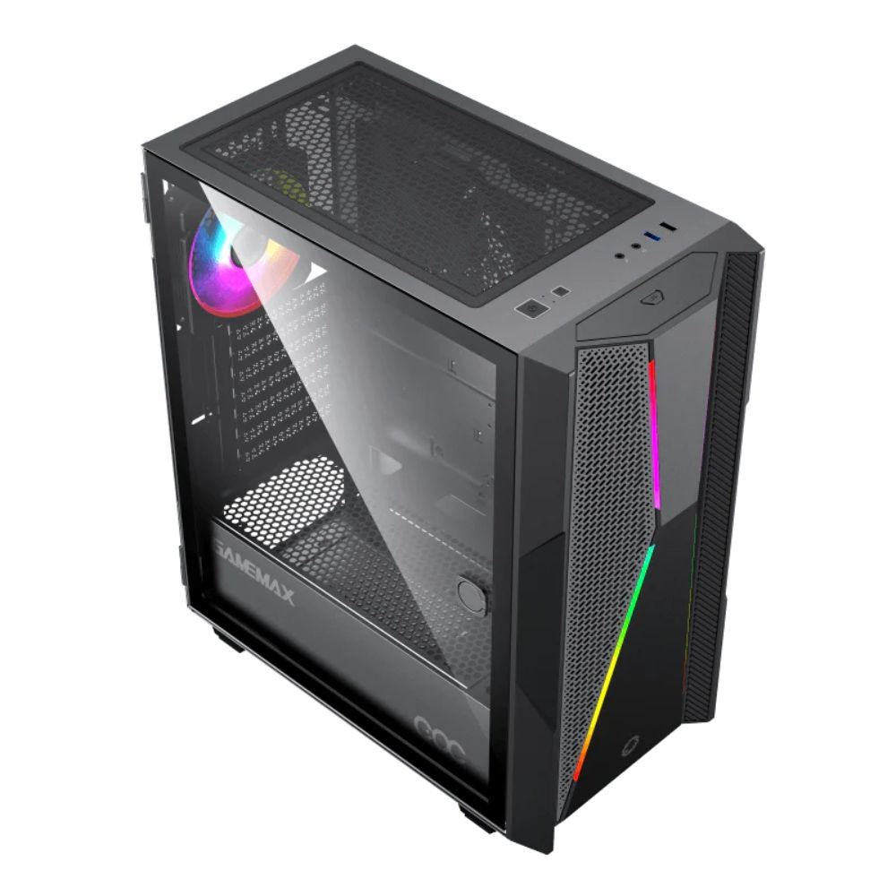 CASE GAMEMAX TYPHOON COC VIDRIO 360x210x440 MFG.A3610