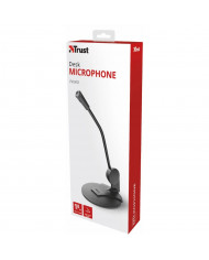 MICROFONO TRUST PRIMO PEDESTAL 3.5MM + ADAPTADOR DOBLE 21674 / 006542