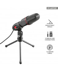 MICROFONO TRUST MICO GXT212 USB/3.5mm + TRIPODE 1.8m / 8713439 / 006557